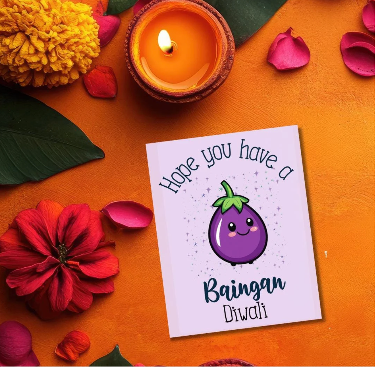 Hope You Have a Baingan Diwali Card